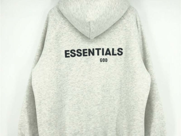 Essentials Fleeces Thick Light Gray Hoodie