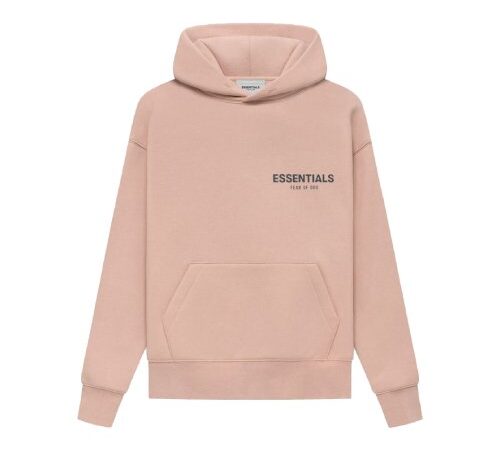 Fear of God Essentials Pullover Hoodie Pink For Kids