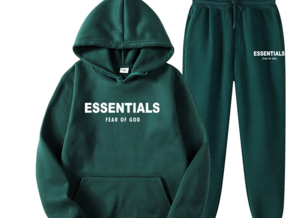 Essentials Hoodie Fear of God Green TrackSuit